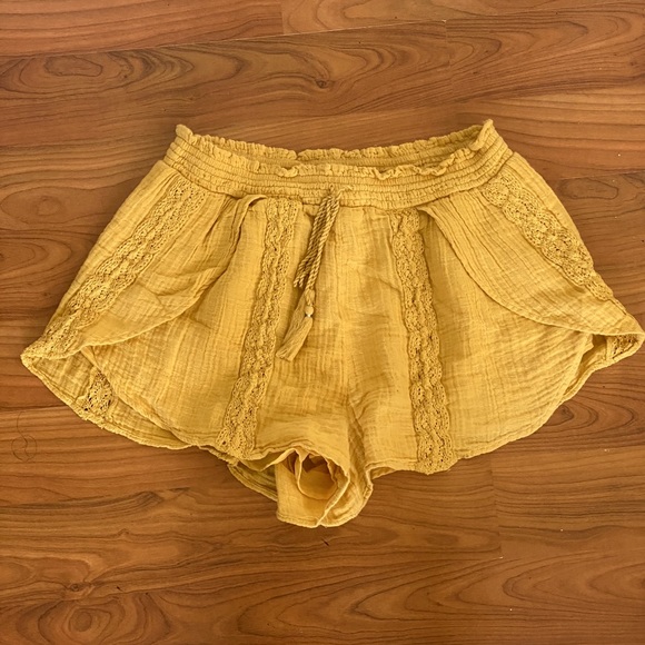 Mustard Bohemian Shorts - Picture 1 of 7